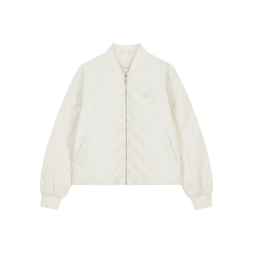 CALVIN KLEIN Хлопковый пуховик женский белый