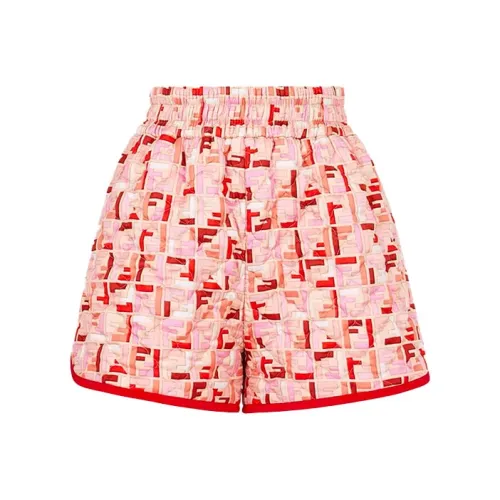 FENDI Розовые Женские Повседневные Шорты