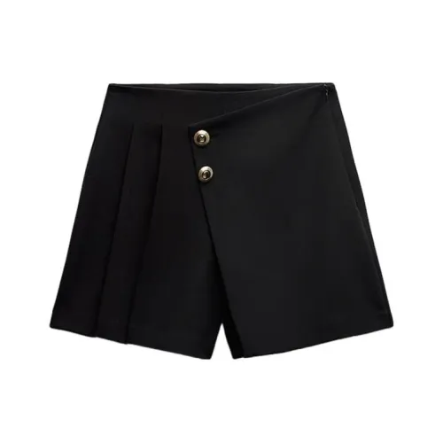 ZARA Черные Женские Повседневные Шорты