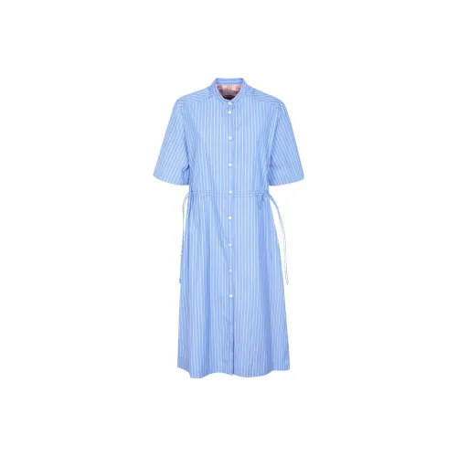 Paul Smith Blue Женские Короткие Платья с Рукавами