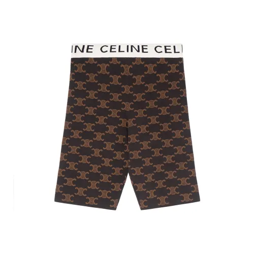 CELINE FW22 Повседневные шорты Женские Коричневый