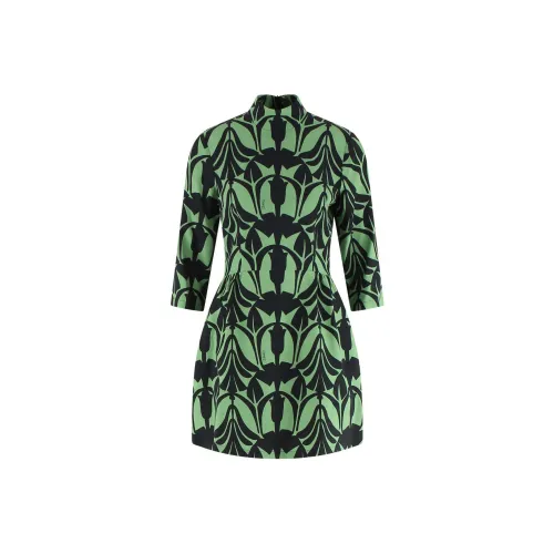 La DOUBLEJ. Длинное платье с длинными рукавами женское зеленое