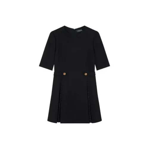 VERSACE Черные Женские Платья с Коротким Рукавом