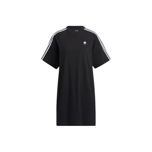 ADIDAS NEO Короткий рукав Платье Женское Черное