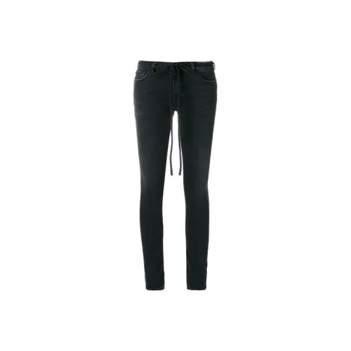 Off Белый SS19 Черный Женские Джинсы