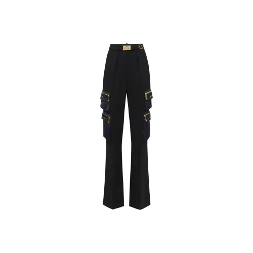Elisabetta Franchi Черные Женские Повседневные Брюки