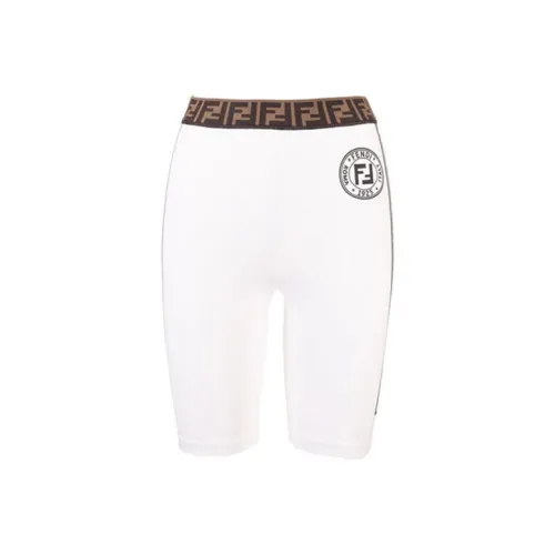 FENDI Повседневные шорты Женские Белые