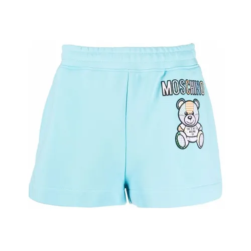 MOSCHINO Синие Женские Повседневные Шорты