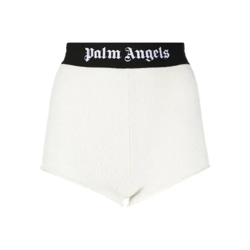 PALM ANGELS Экрю Женские Повседневные шорты
