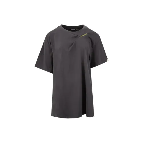 EVISU Короткий рукав Платье Женское Темно-серый