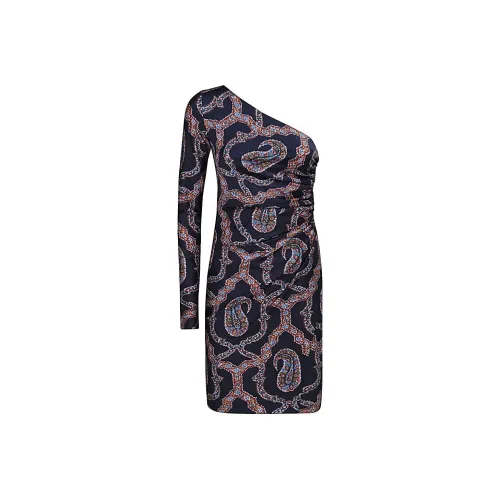 ETRO Синий Женские Длинные Платья с Рукавами