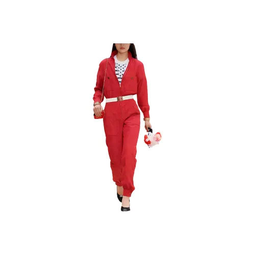 CHANEL Женские Комбинезоны Красного Цвета