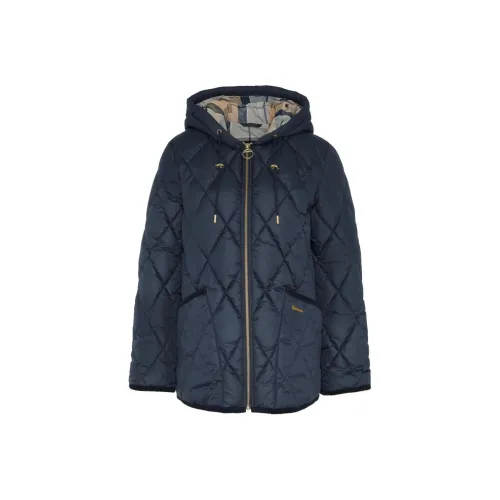 BARBOUR FW24 Куртка Пуховая Куртка Женская Морской Синий