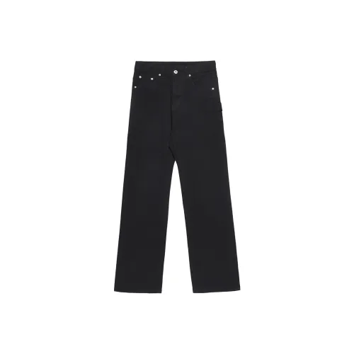 LBPC Прямой крой Брюки Джинсы Унисекс Черный