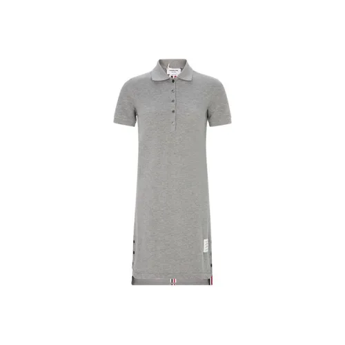 THOM BROWNE Серый Женские Короткие Платья с Рукавами