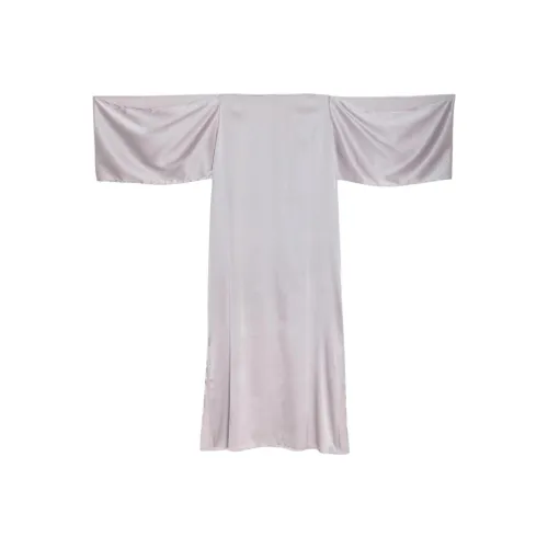 BASERANGE SS25 Короткий рукав Платье Женское Синий Серый