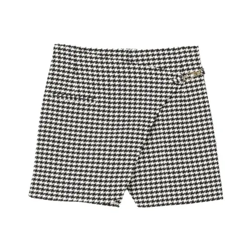 SANDRO Черные/Белые Женские Повседневные шорты