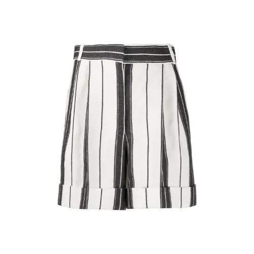 Alexander McQueen Повседневные шорты Женские Черный Белый