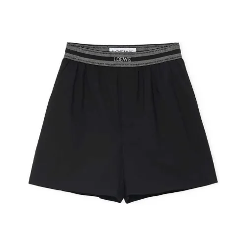 LOEWE Черные Женские Повседневные Шорты