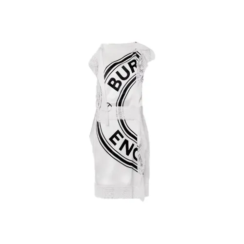 Burberry Без рукавов Платье Женское Белое