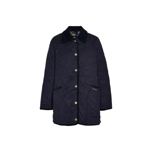 BARBOUR FW24 Пуховик Женский Морской Синий