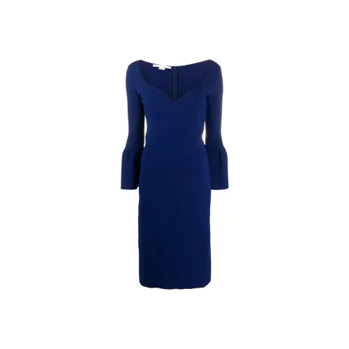 STELLA MCCARTNEY Blue Женские Длинные Платья с Рукавами