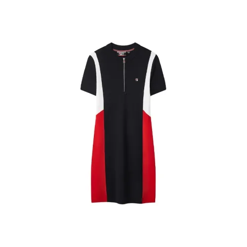 FILA Легендарный синий Женские Платья с коротким рукавом