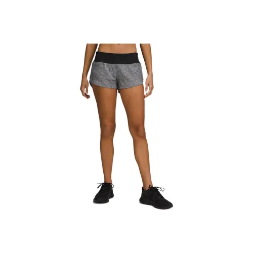 lululemon Speed Up Серые Женские Повседневные Шорты
