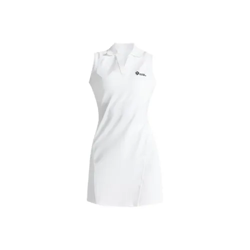 Monster Guardians Белые Женские Платья без рукавов