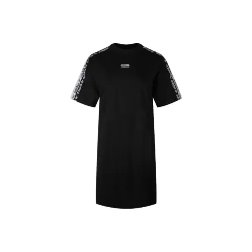 Adidas Originals TEE DRESS Короткий рукав Платье Женское Черное