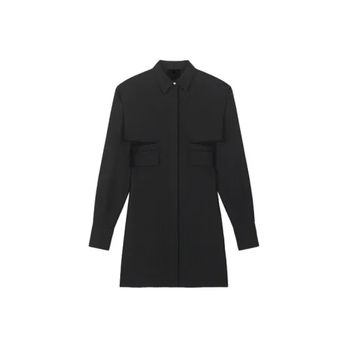 GIVENCHY Короткое платье с короткими рукавами женское черное