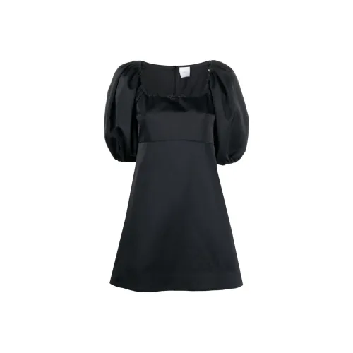 Patou Короткий рукав Платье Женское Черное
