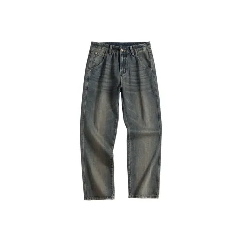 YINLEI Blue Men's Jeans YINLEI Синий Мужские Джинсы