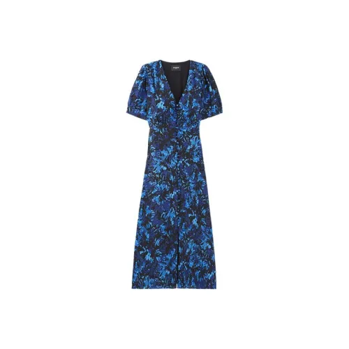 THE KOOPLES Blue Женские Короткие Платья с Рукавами