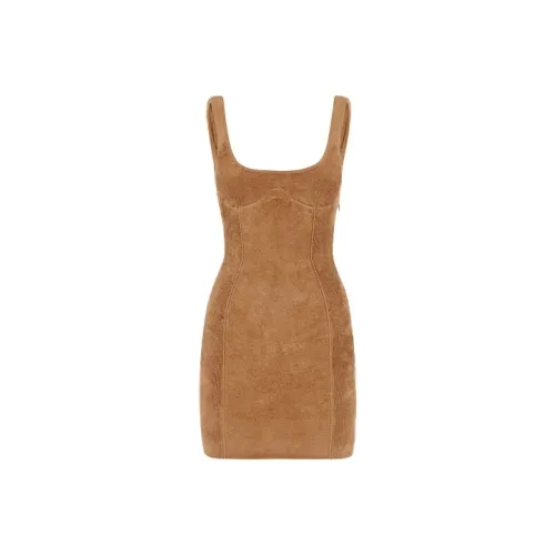 FENDI x SKIMS Sleeveless Dress Women's Brown FENDI x SKIMS Слитное платье без рукавов женское коричневый