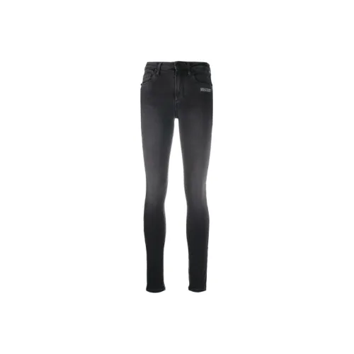 Off Белый FW20 Средне-серый Женские Джинсы