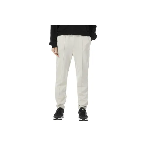 Nike Вязаные тренировочные штаны женские бежево-желтые