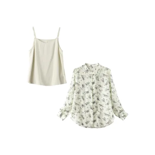 EPIELE Набор Рубашка Décor + Suspender Бежевый Женские Комплекты с рубашками