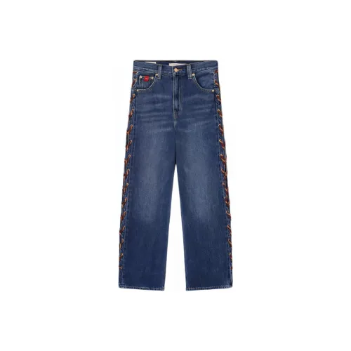 Levis CNY Темно-синие Женские Джинсы