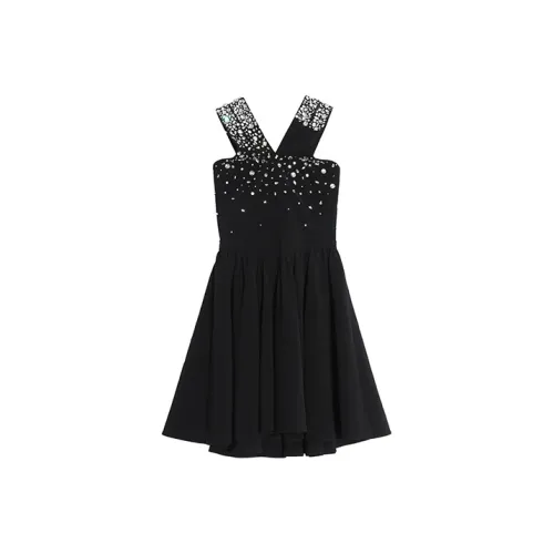 TCH Черные Женские Платья без рукавов