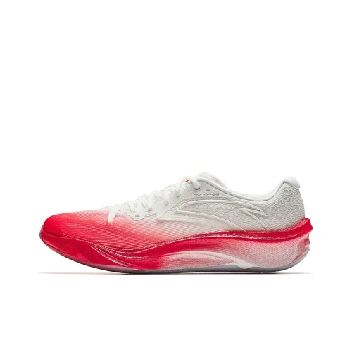 ANTA Asphalt Road Fighter 2,0 Slip-Resistant и Breathable Low-Top Обувь для Беговых соревнований Мужская Белый Красный