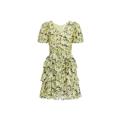 MOCO Платье Женское Черное с Смешанным Принт