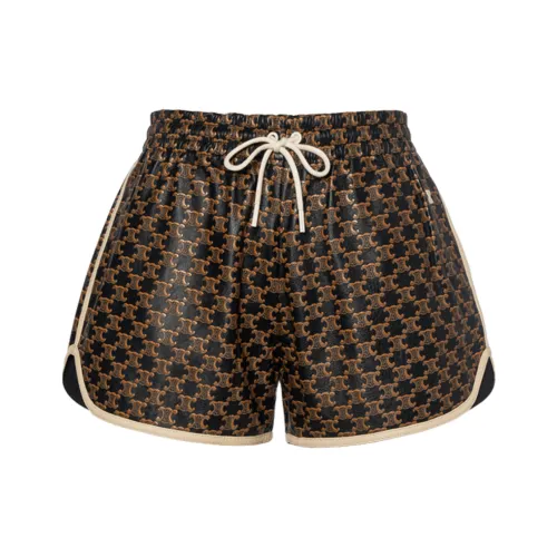 CELINE Повседневные шорты Женские Карамель