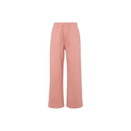 Jordan Flight Вязаные тренировочные брюки женские Stardust красного цвета