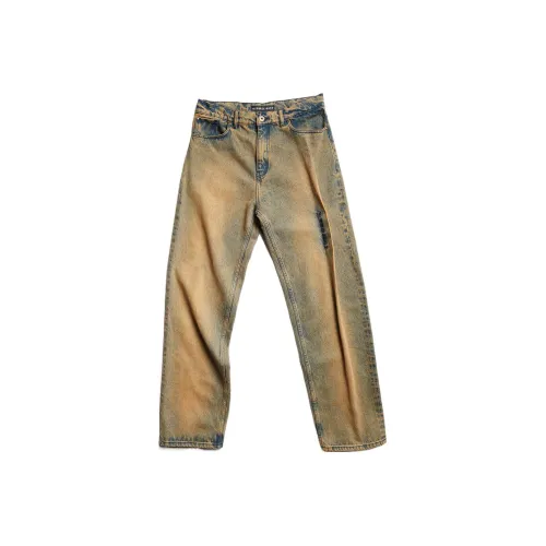 Y/Project Женские джинсы песочно-бежевого цвета