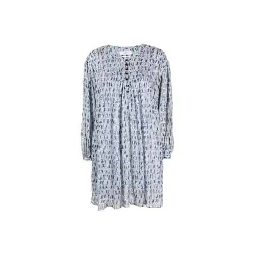 ISABEL MARANT ETOILE Blue Женские Длинные Платья с Рукавами