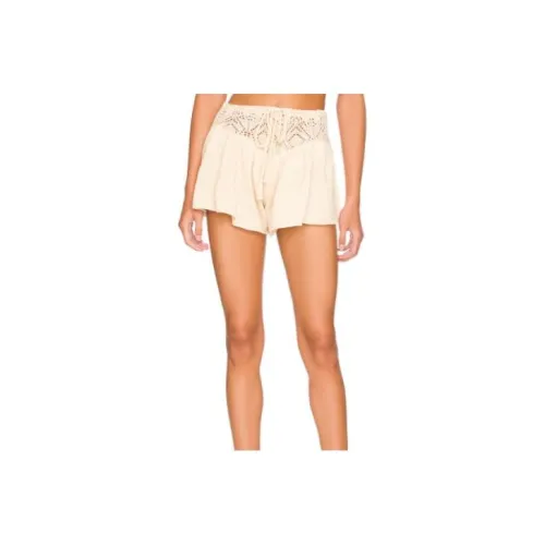 FREE PEOPLE Бежевые Женские Повседневные Шорты