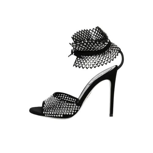 RENE CAOVILLA One Ремешок Сандалии 11 см Женские Черные