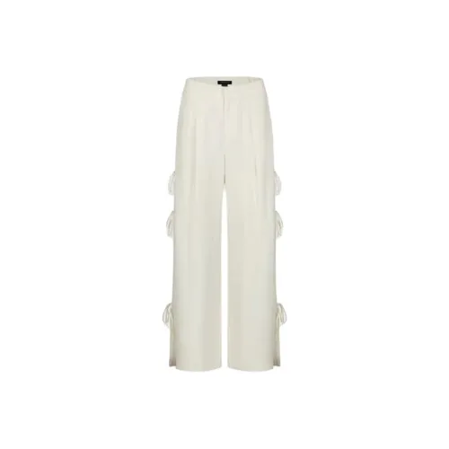 URBAN REVIVO Boho Style Повседневные брюки Женские Экрю