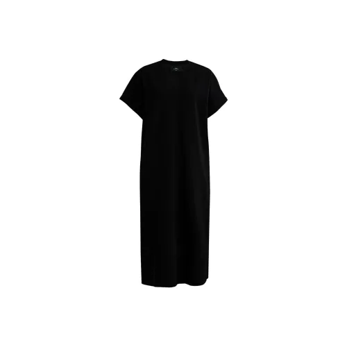 AUM Black Женские Короткие Платья с Рукавами